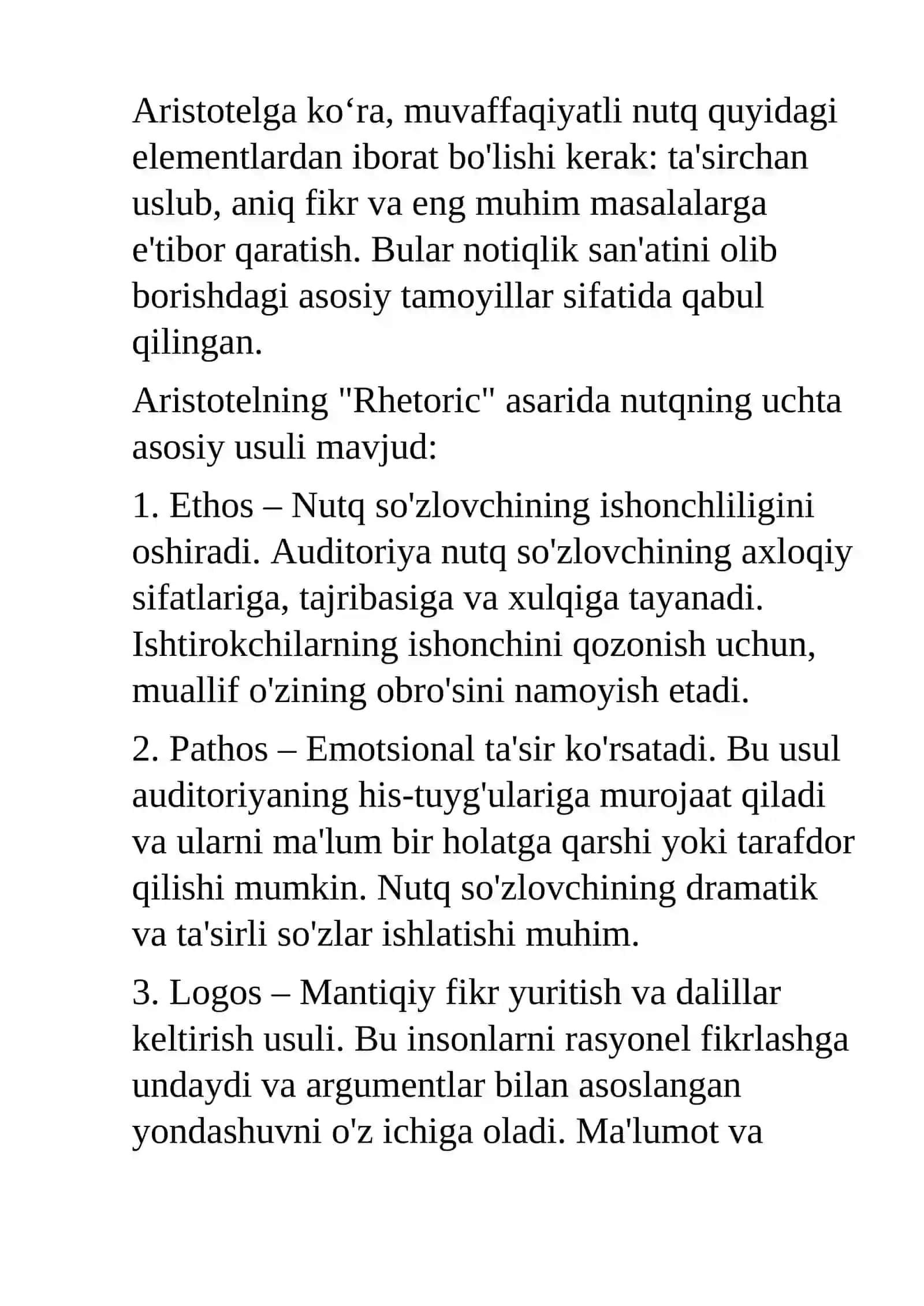 Notiqlik san'ati tarixi 2