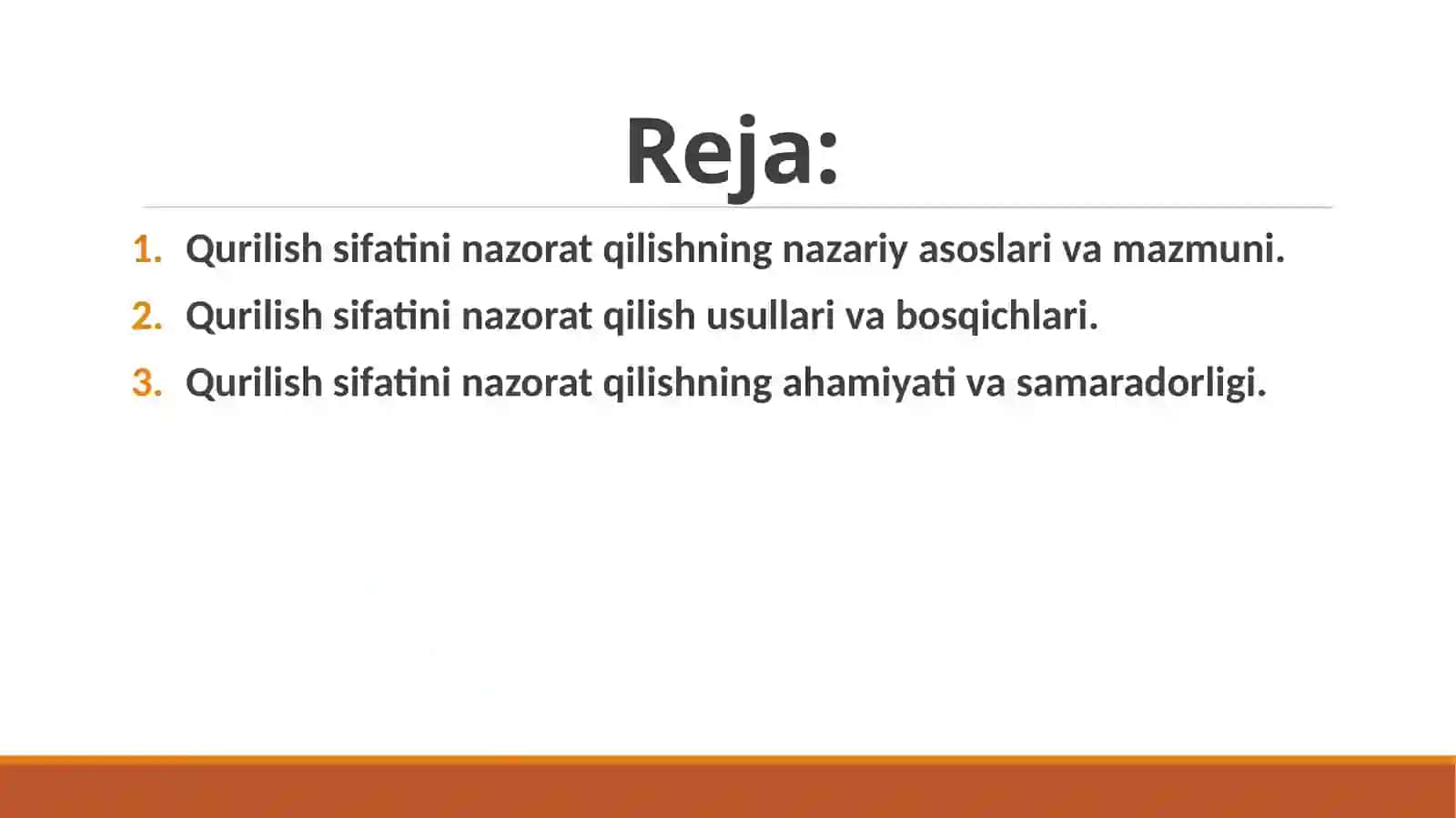 Qurilish sifatini nazorat qilishning nazariyasi va amaliyoti 2