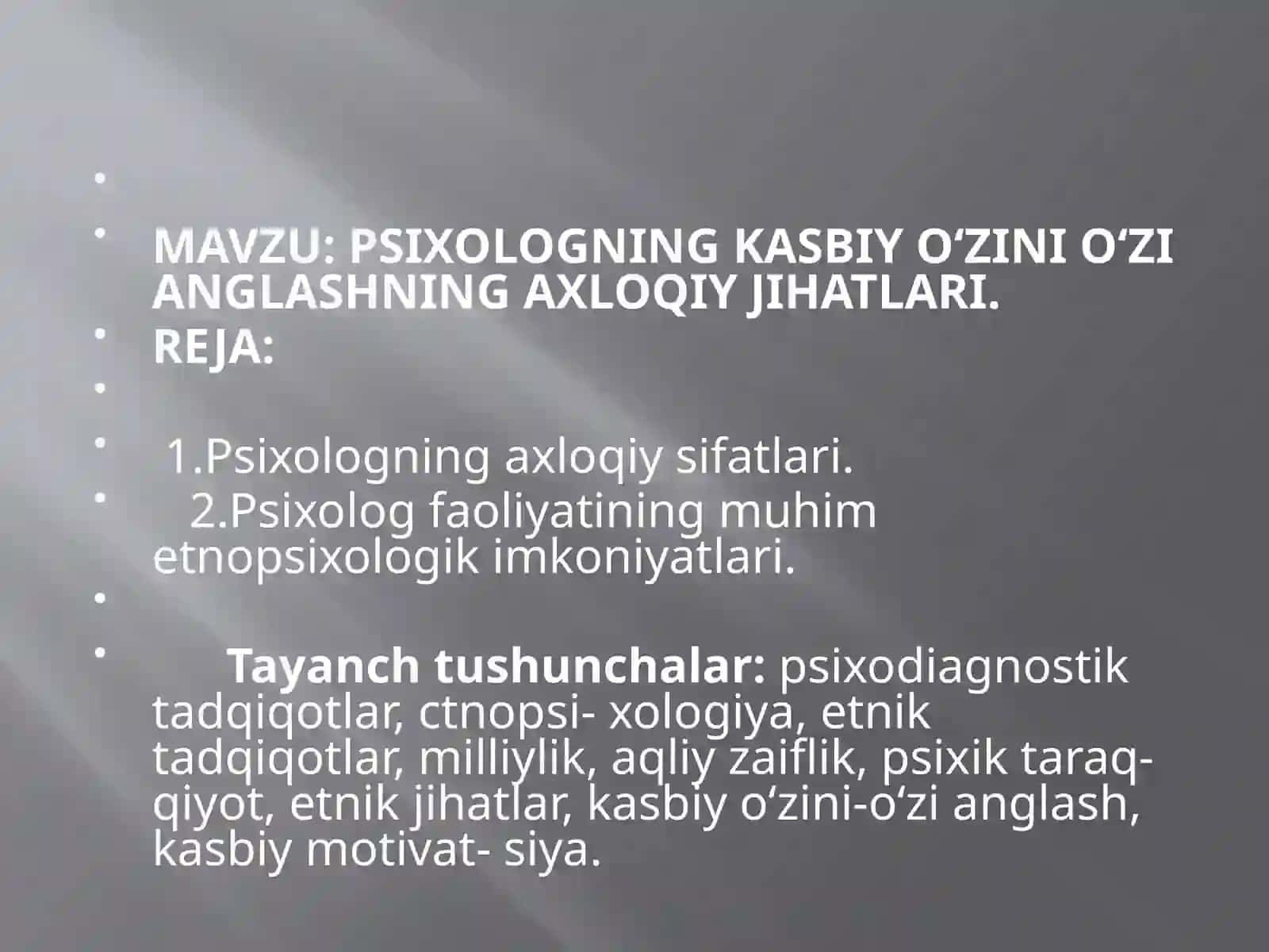PSIXOLOGIYA NAZARIYASI VATARIXI FANIDAN MUSTAQILISHI 2
