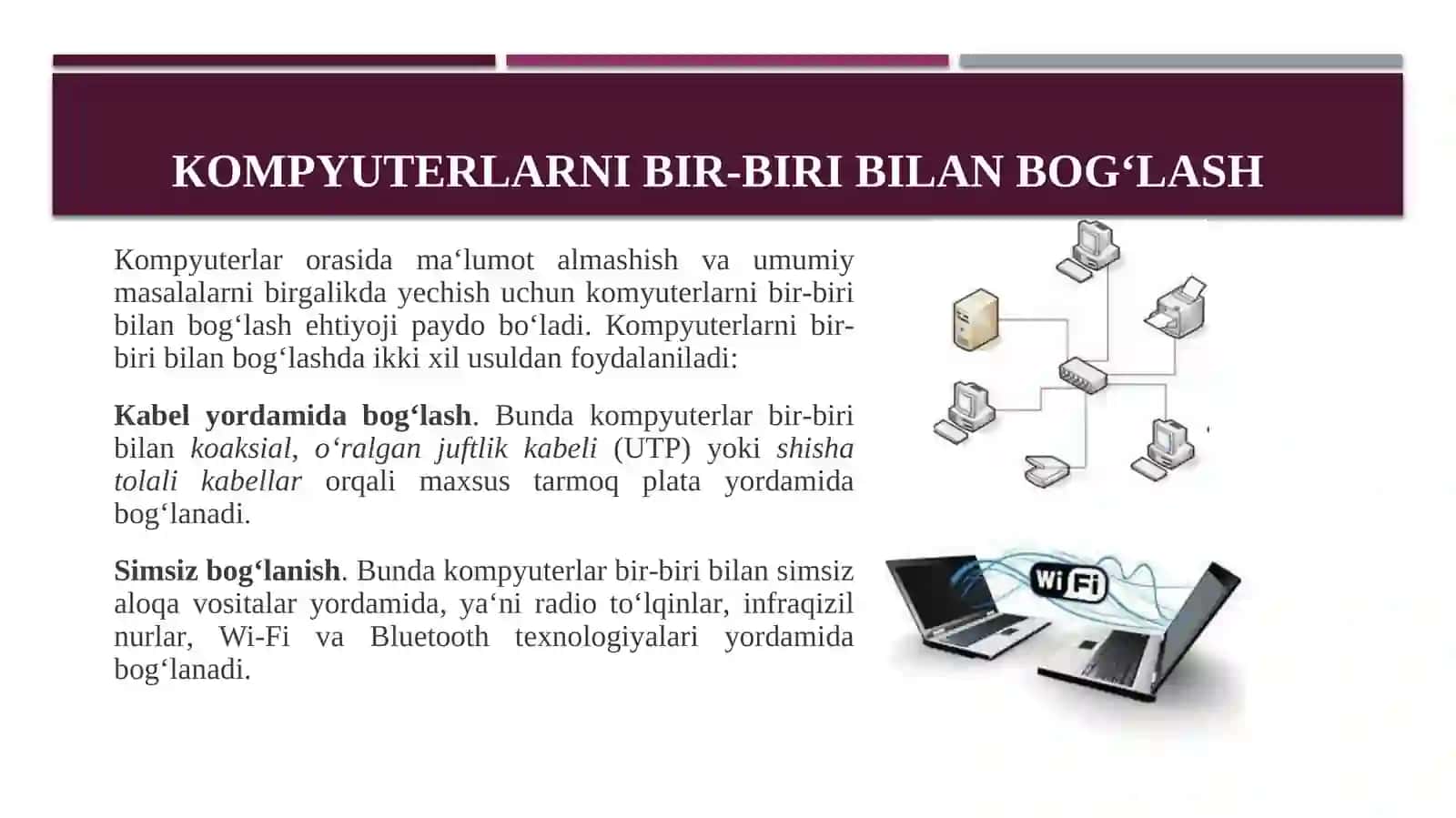 Кompyuterlarnibir-biribilanbog‘lash 2
