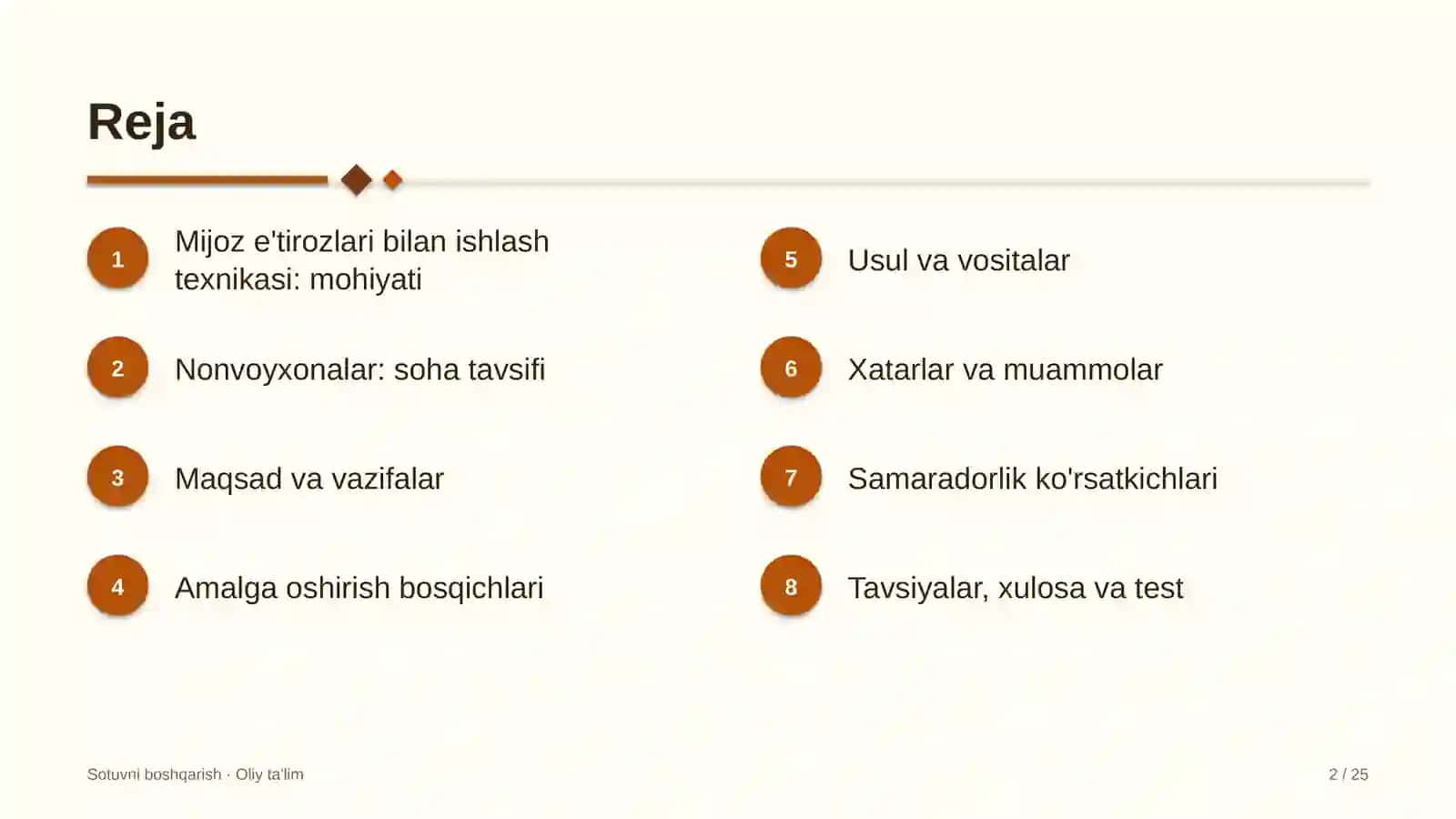 nonvoyxonalarda mijoz e'tirozlari bilan ishlash texnikasi 8538 2