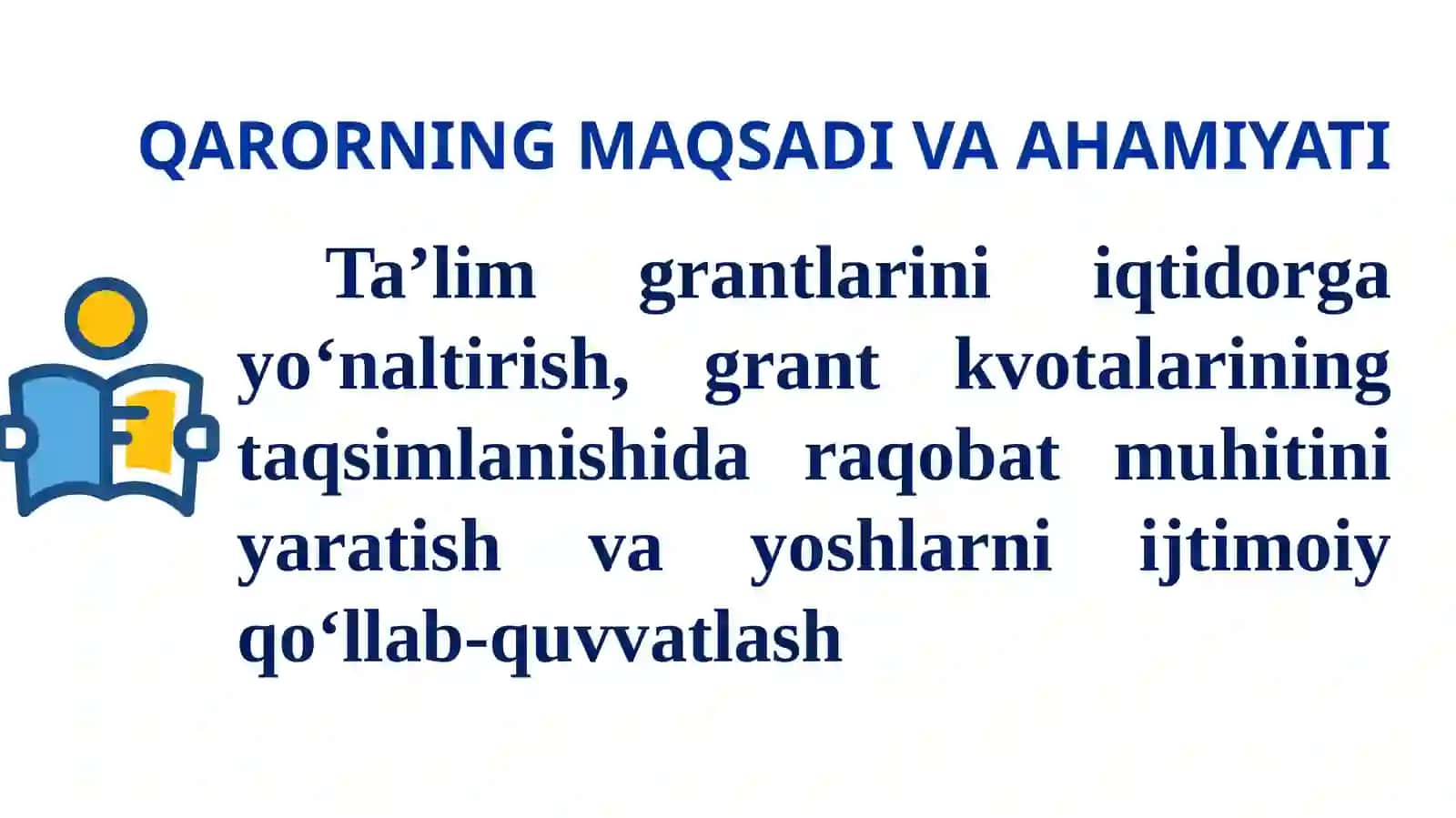 Taʼlim grantlarini iqtidorga yo‘naltirish 2