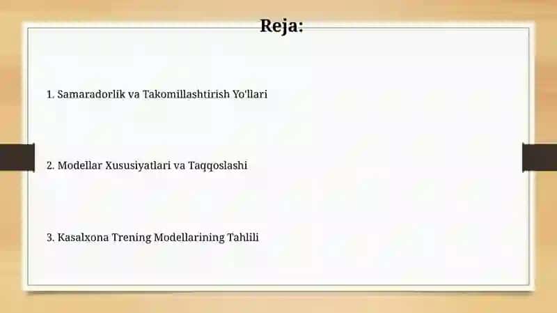 Gospital talim modellari: tahlil va hususiyatlari 2