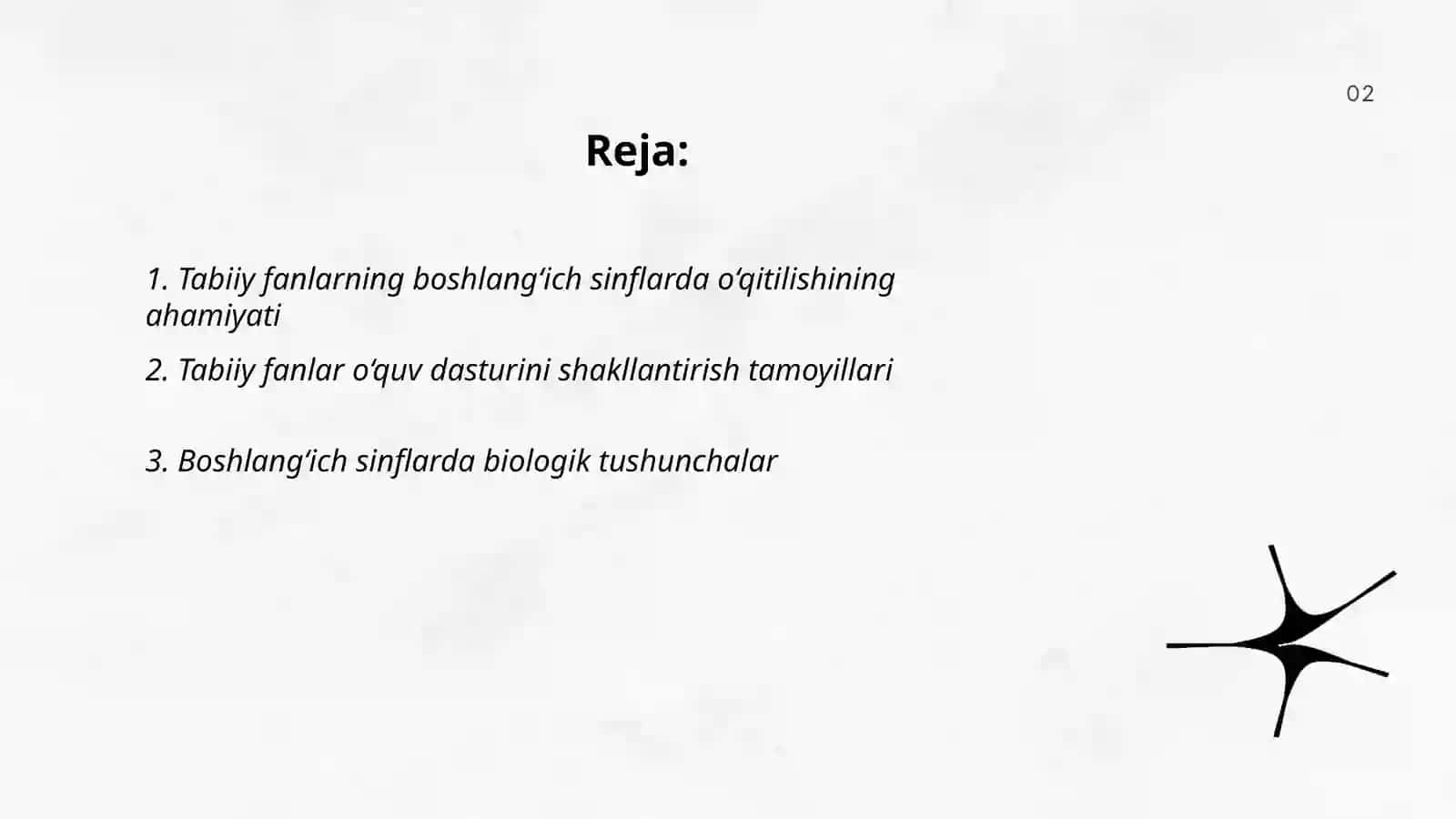Tabiiy fanning mazmuni o'quv dasturining tahlili 2