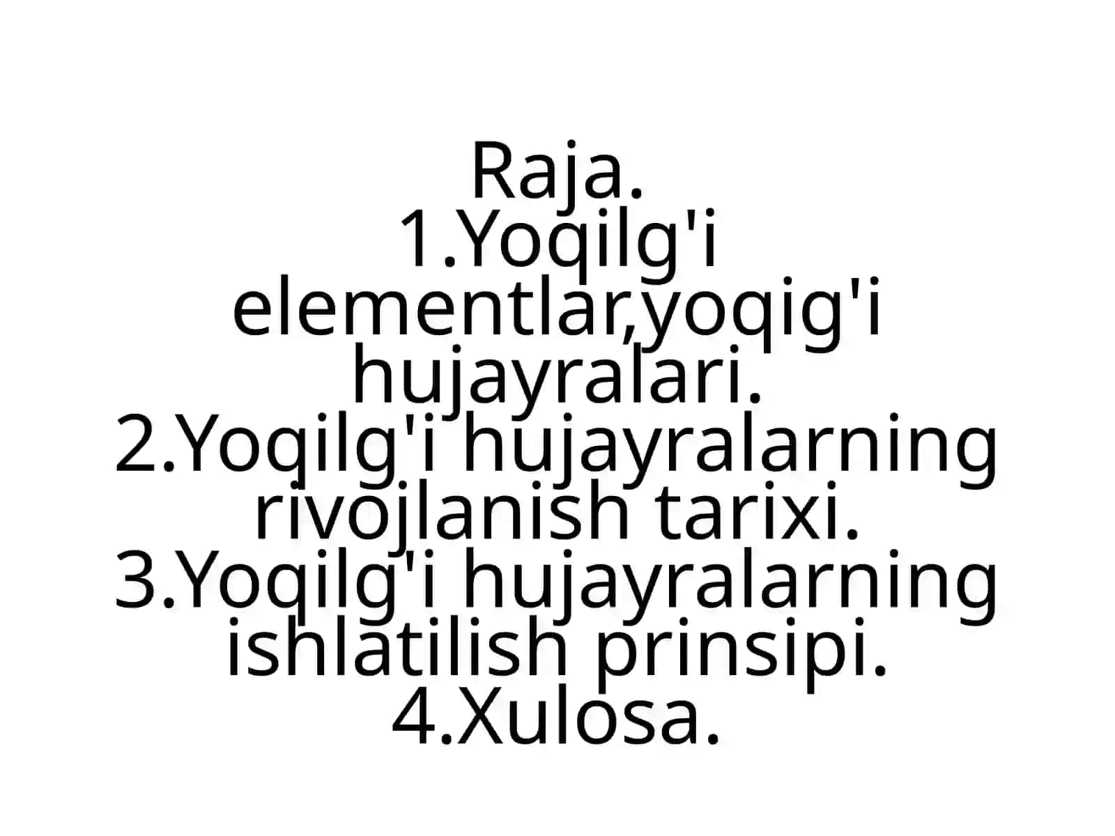Yoqilg'i elementlar 2