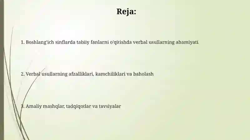 Verbal usullar: Ta'rif va ahamiyat 2