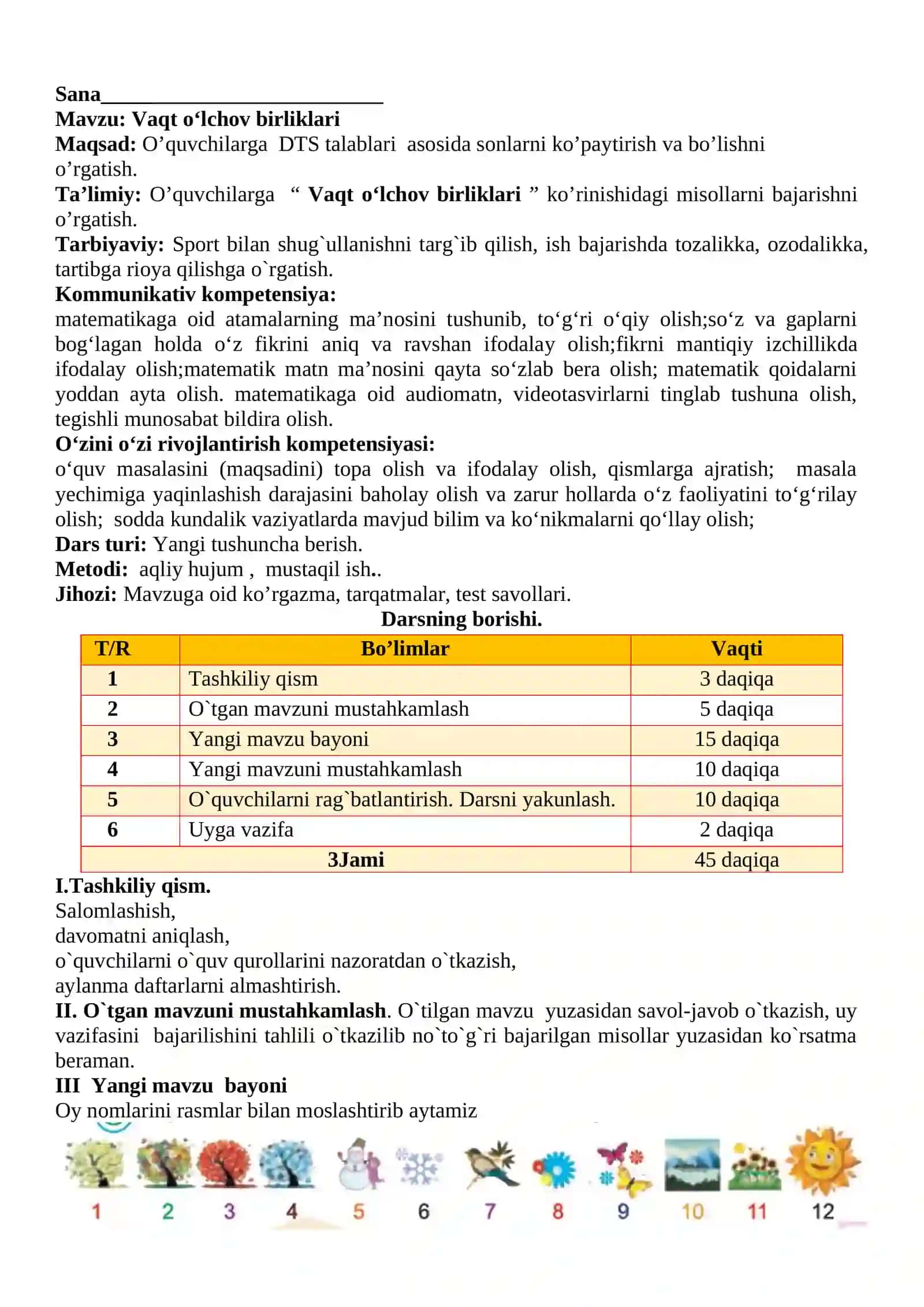 Vaqt o‘lchov birliklari 2