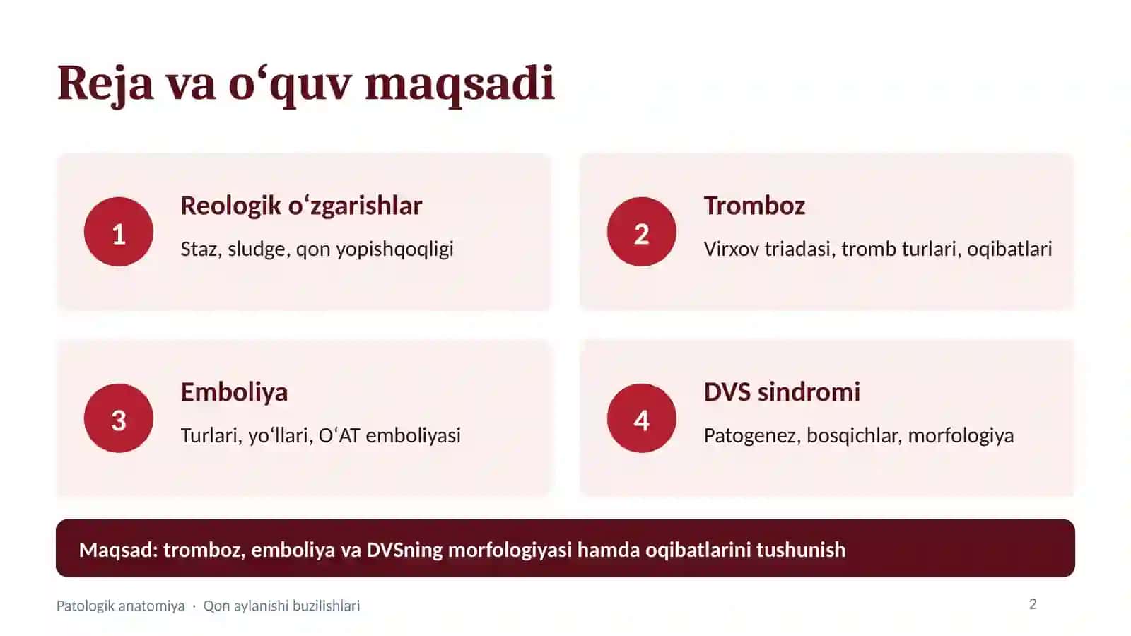 Qon aylanishining buzilishlari 2
