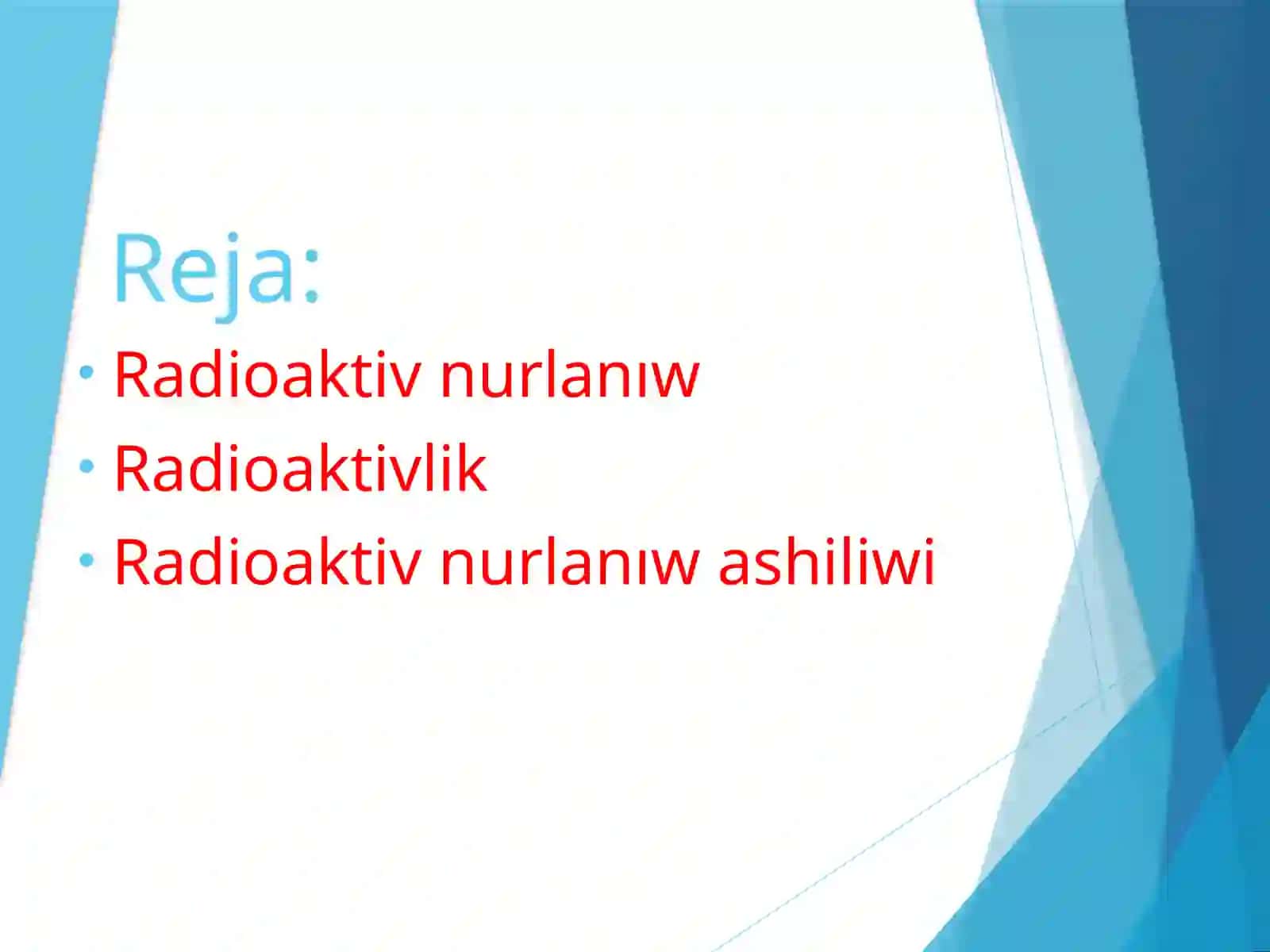Radioaktivlik 2