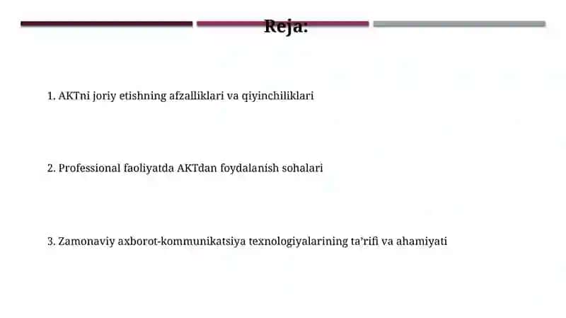 Zamonaviy axborot kommunikatsiya texnologiyalari 2