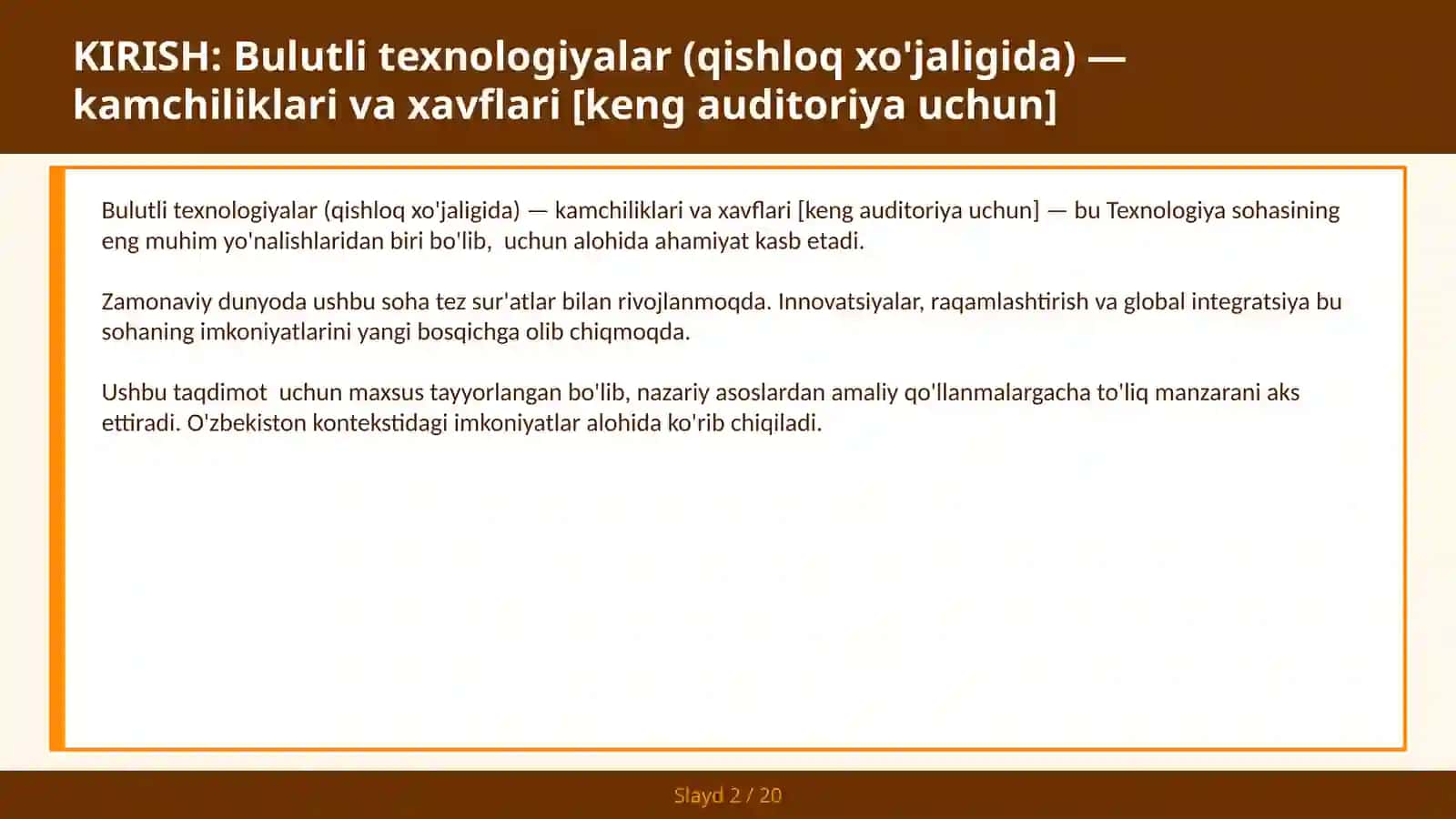 Bulutli texnologiyalar (qishloq xo'jaligida) — kamchiliklari va xavflari [keng auditoriya uchun] 2