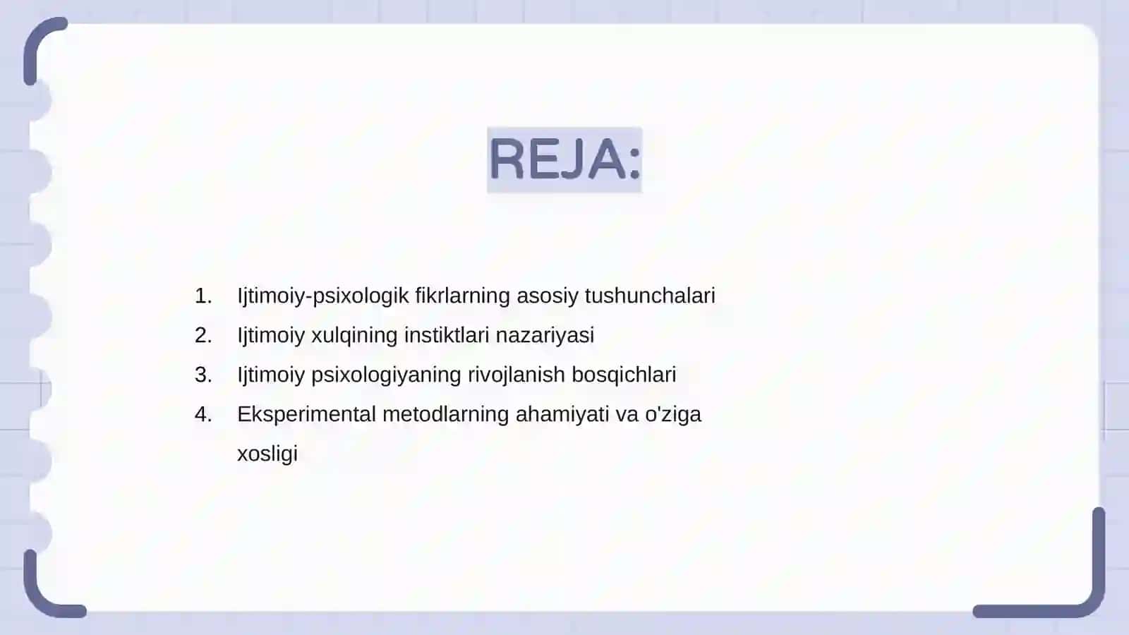 Ijtimoiy-psixologik fikrlar ijtimoiy xulqning instiktlari nazariyasi 2