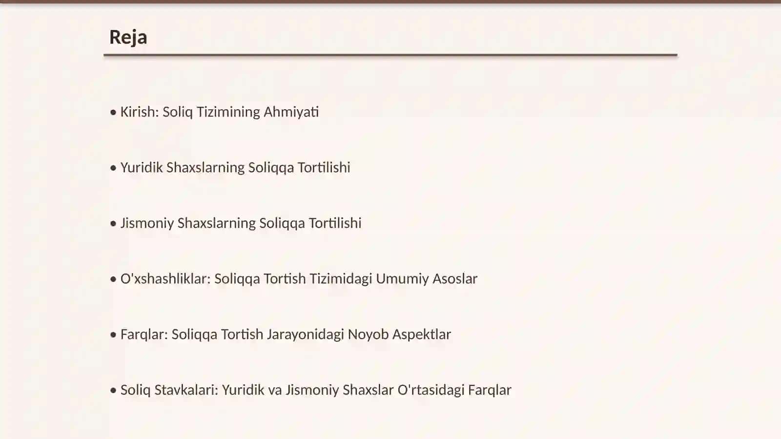 Yuridik va Jismoniy Shaxslarni Soliqqa Tortish: O'xshashlik va Farqliliklar 2