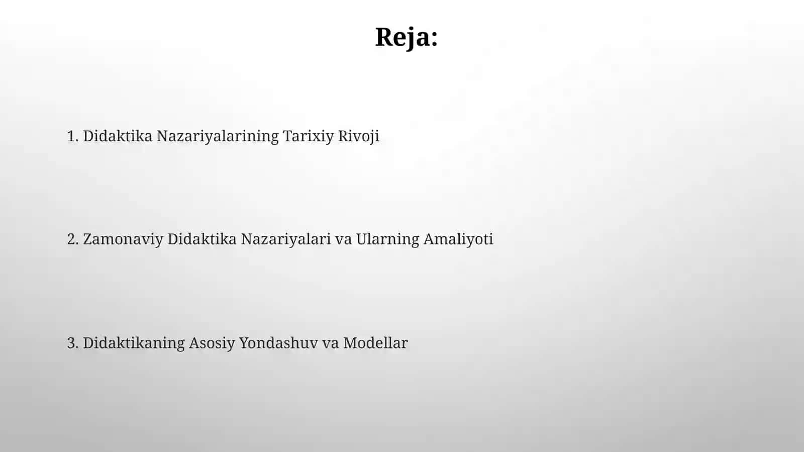 Didaktik nazariyalar 2