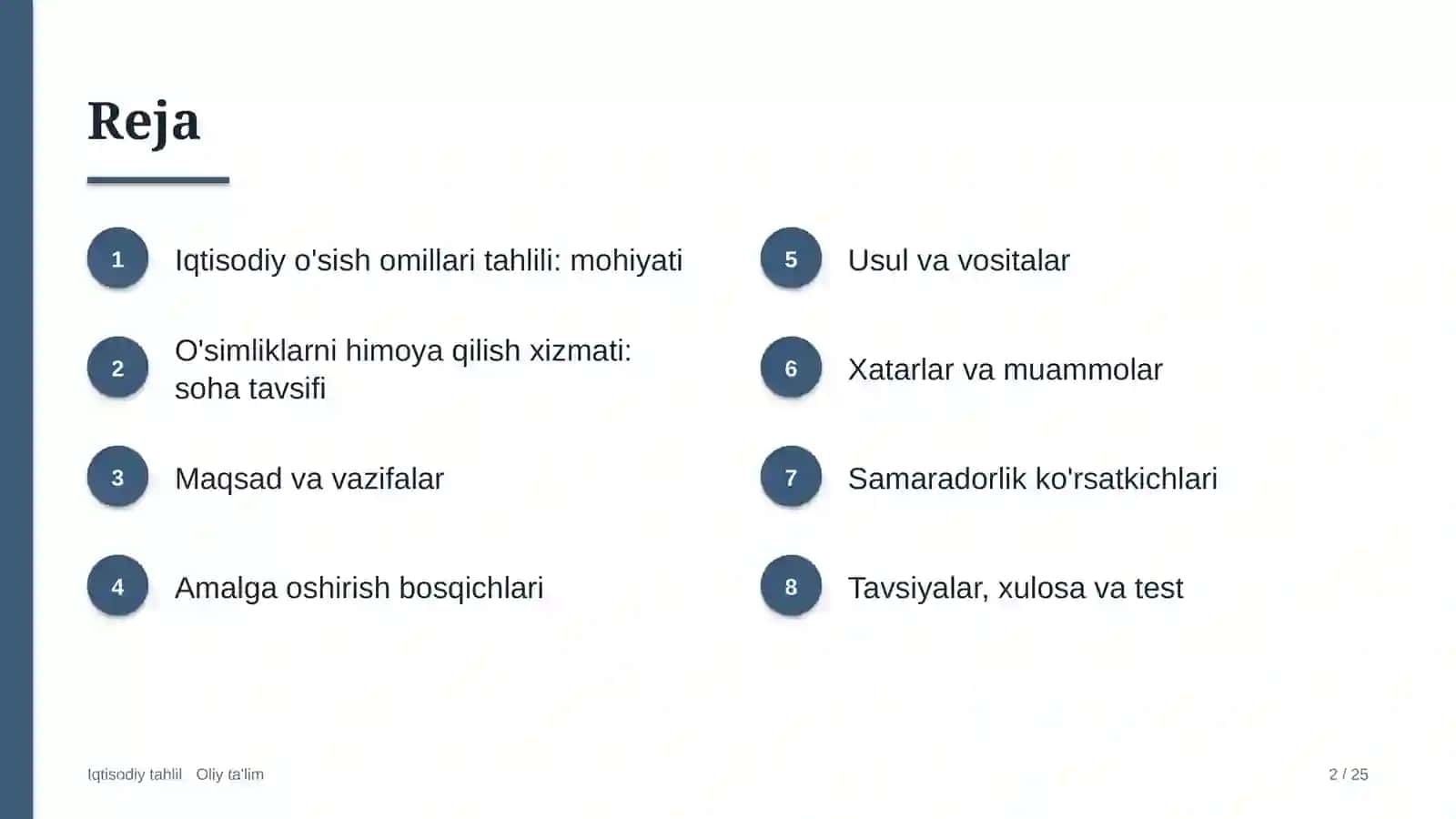 o'simliklarni himoya qilish xizmatida iqtisodiy o'sish omillari tahlili 5652 2