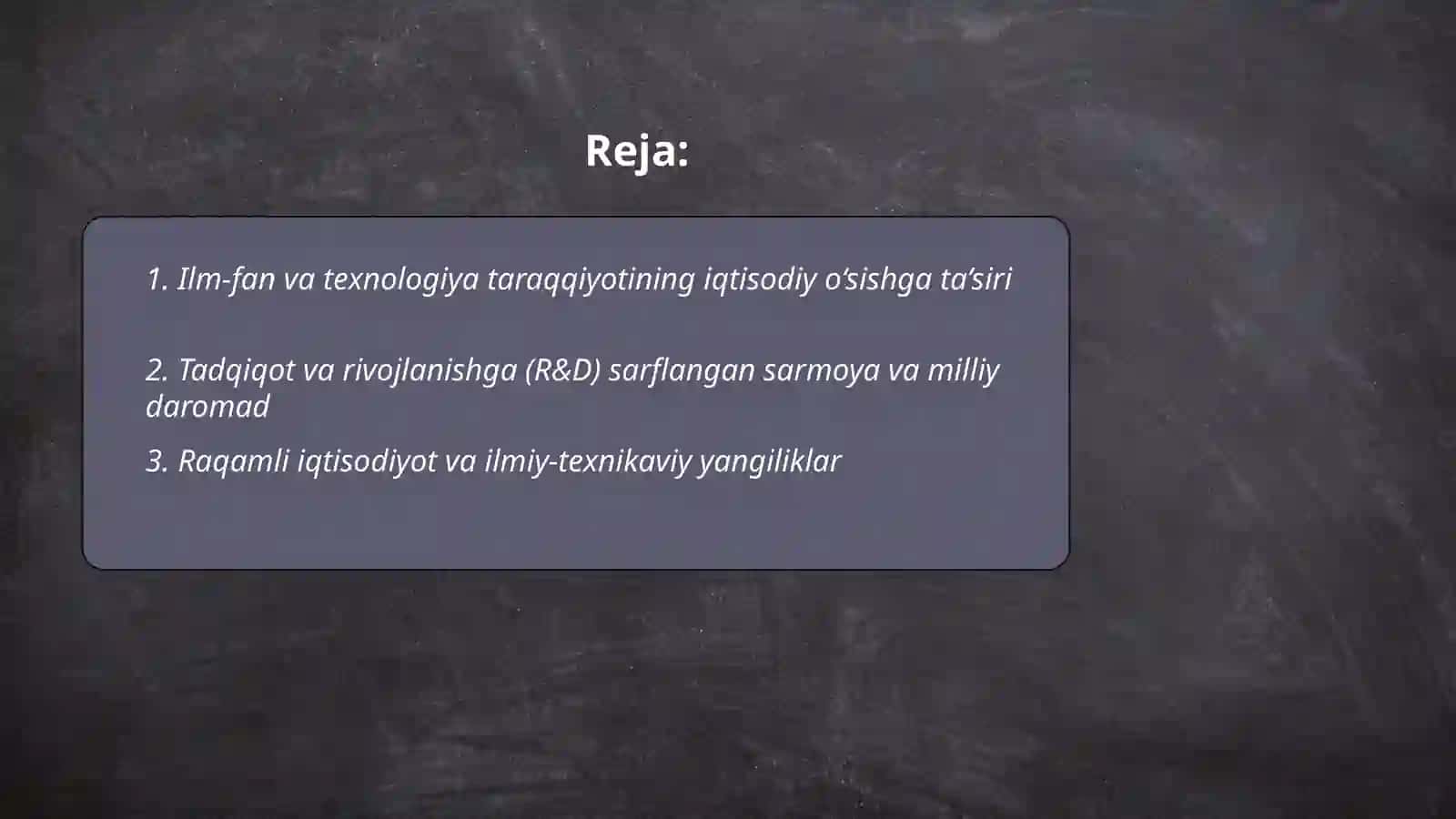 Jahondagi ilm-fan taraqqiyot va iqtisodiyot 2