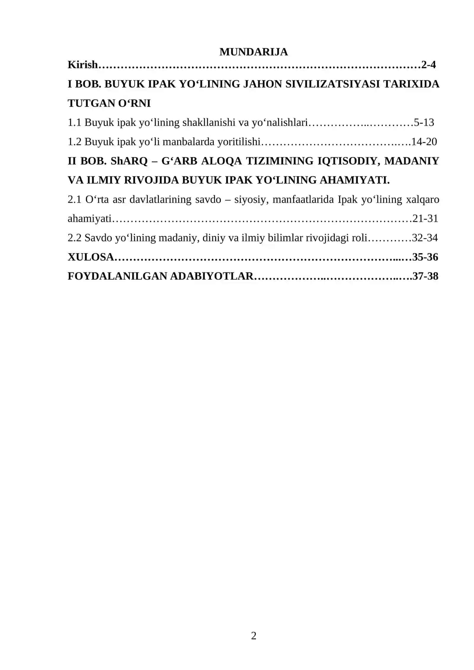 Ipak yo‘lining o‘rta asrlardagi rivoji 2
