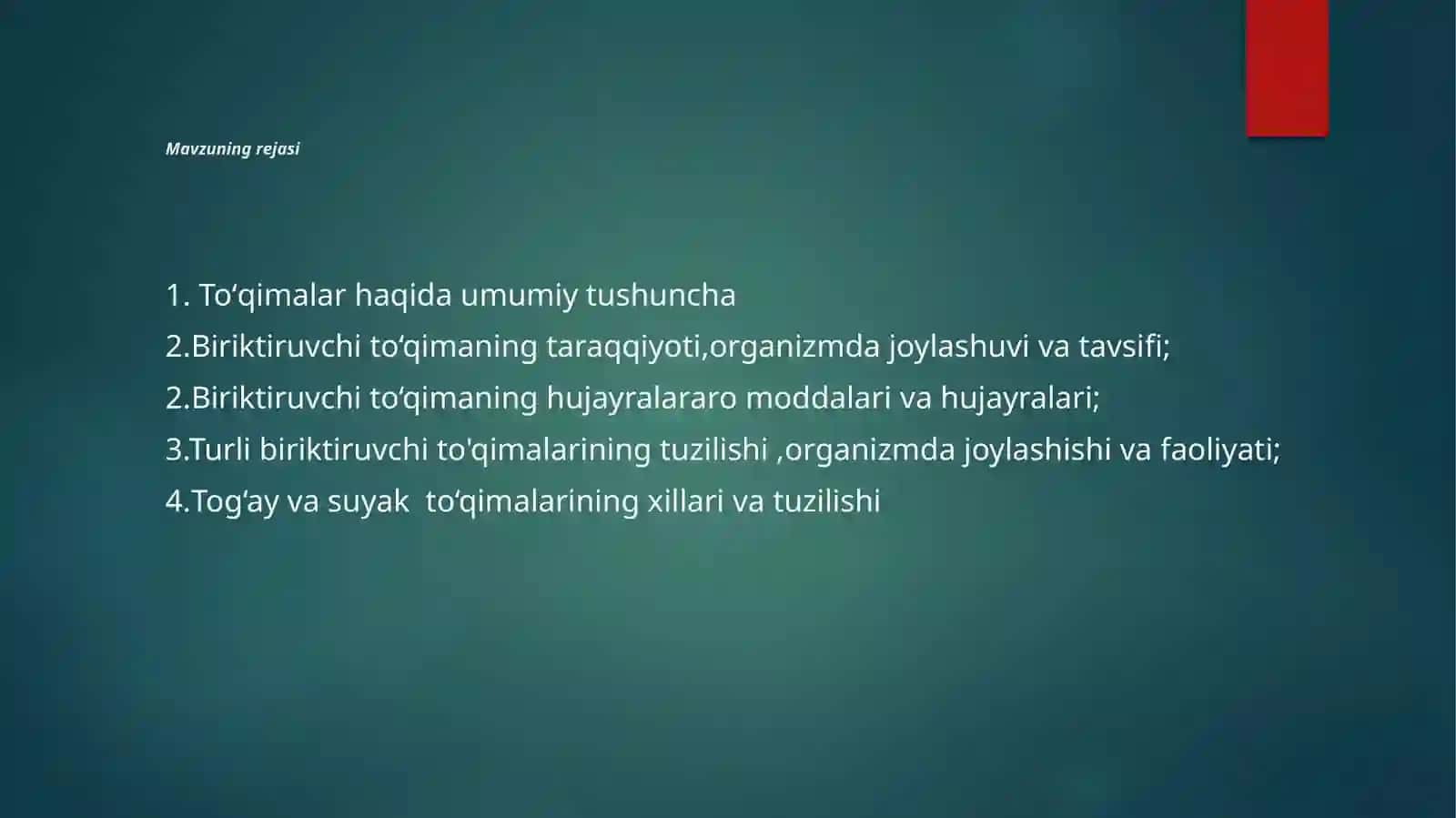 TOʻQIMALARNING UMUMIY KLASSIFIKATSIYASI 2
