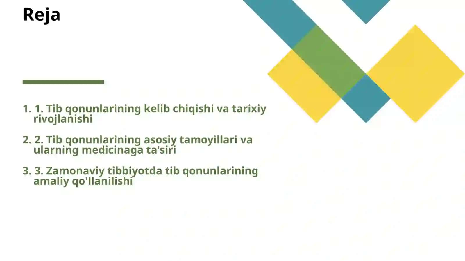 TIB QONUNLARI 2