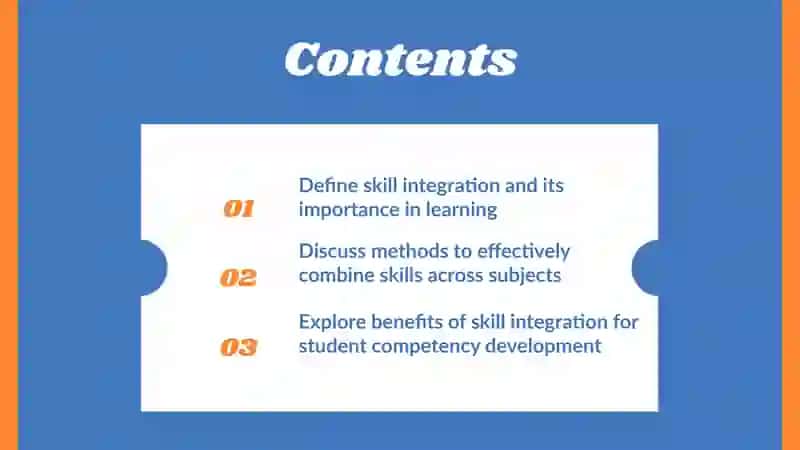 Skill Integration in Education 2