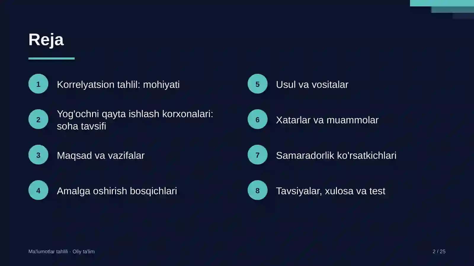 yog'ochni qayta ishlash korxonalarida korrelyatsion tahlilni o'tkazish 5559 2