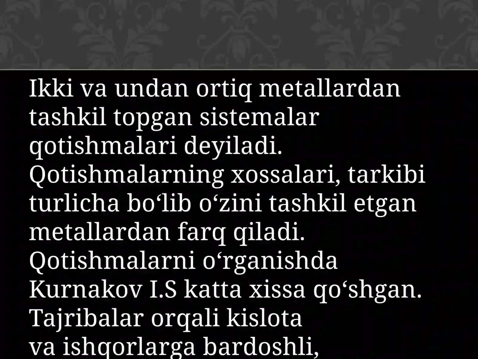 qotishmalar 2