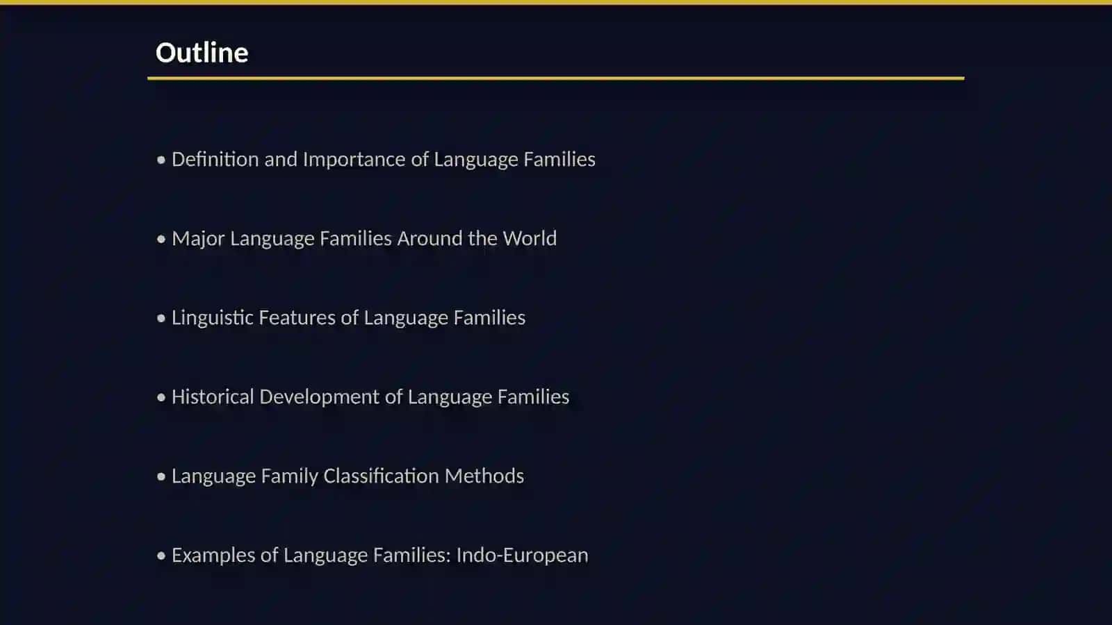 Language families 2