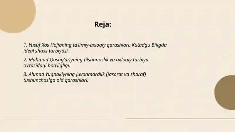 Yusuf Xos Hojib Mahmud Qoshgʻariy va Ahmad Yugnakiyning taʼlimiy axloqiy qarashlari Kaykovusning Qobusnoma asari va juvonmardlik tarbiyasi 2