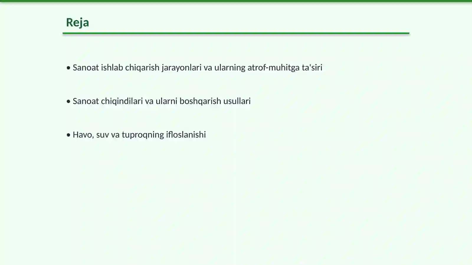 Sanoat korxonalarining atrof-muhitga tasiri 2