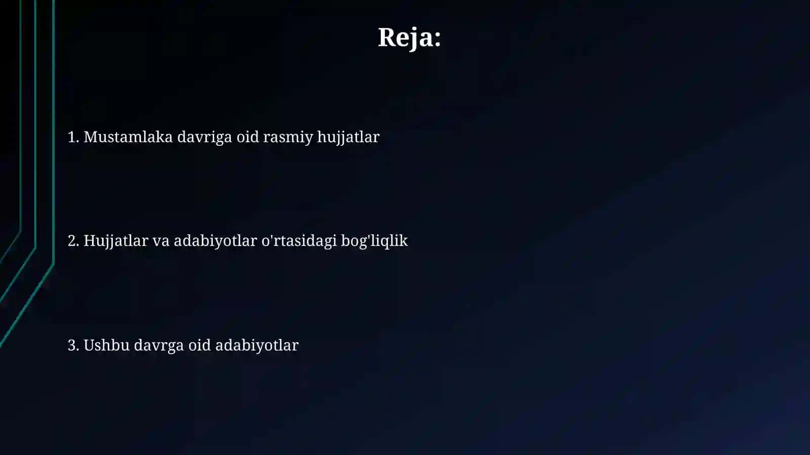 Kolonial davr tarixiga oid rasmiy hujjatlar va ushbu davr tug'risidagi adabiyotlar 2