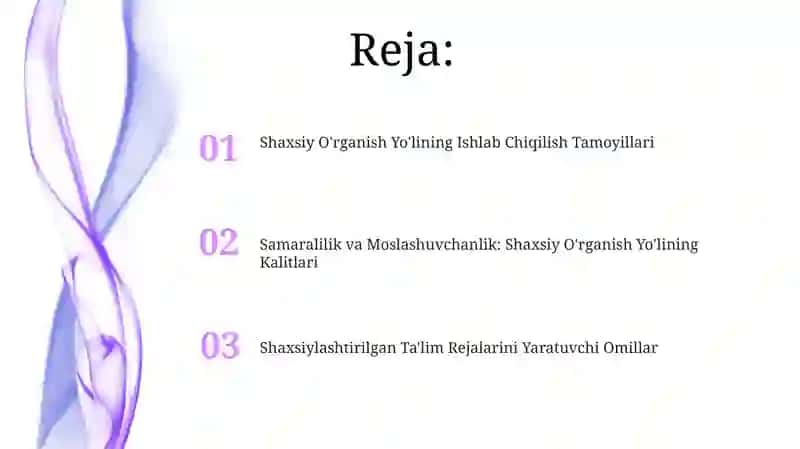 Shaxsiy O'rganish Yo'lining Ishlab Chiqilish Tamoyillari 2