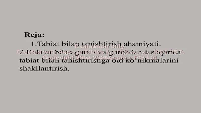 Bolalarni maktabga tayyorlashda tabiat tanishtirish metodikasi 2