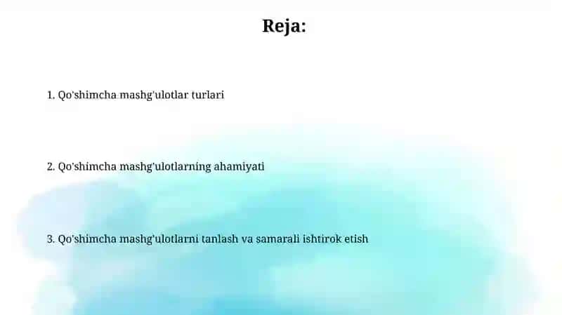 Xaddan tashqi shugʻullanish 2