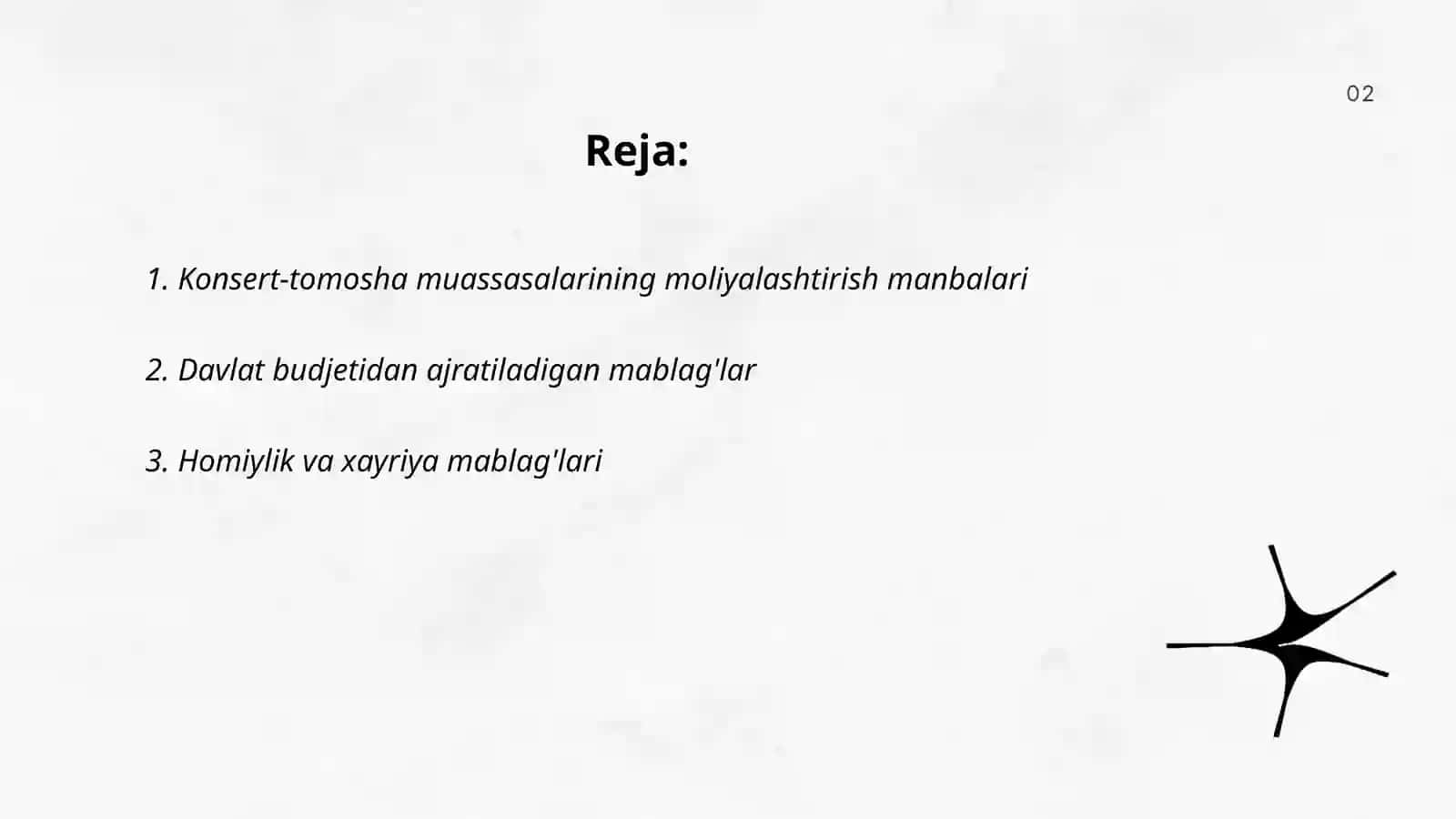 Konsert-tomosha muassasalarini molyalashtirish tartibi va ularning mol-mulki 2