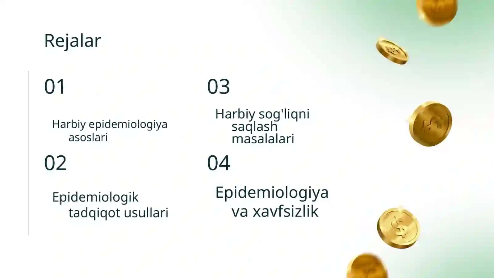 Harbiyepidemiologiyafaniningo'rganishob'ektlari 2