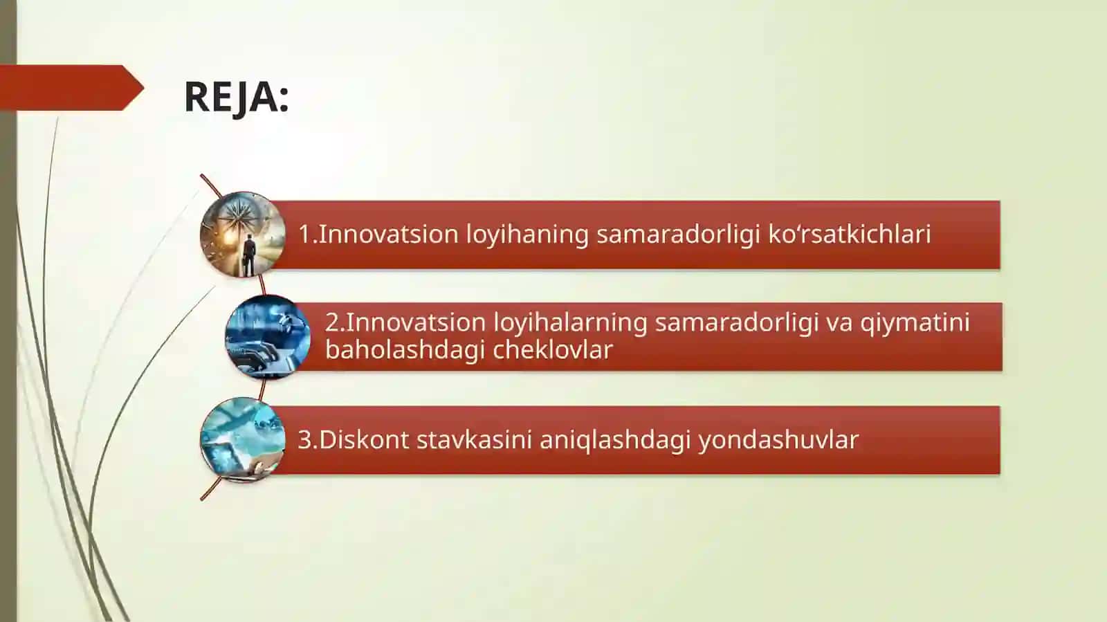 Innovatsion loyihaning samaradorligi va qiymatini baholash 2
