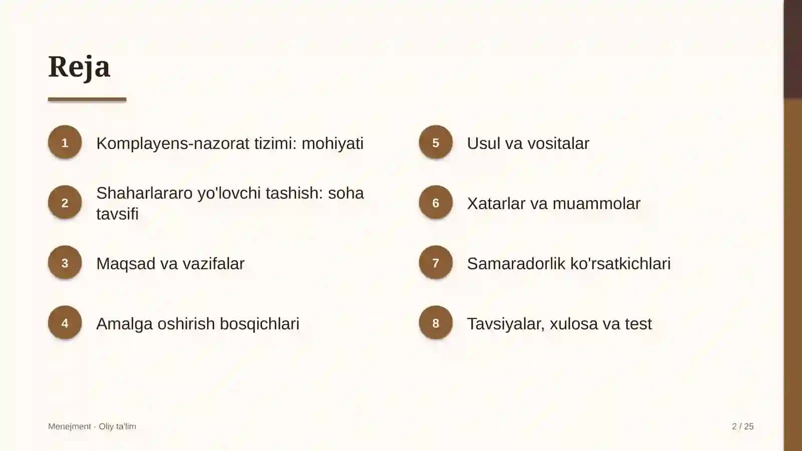 shaharlararo yo'lovchi tashishda komplayens nazorat tizimi 4491 2