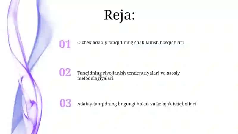 O'zbek adabiy tanqidchiligining paydo bo'lishi va shakllanishi 2
