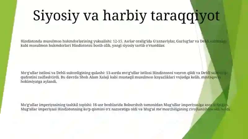 Hindiston O'Rta Asrlarda 2