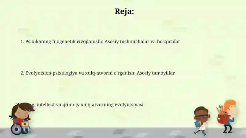 Psixikaning filogenetik taraqqiyoti 2