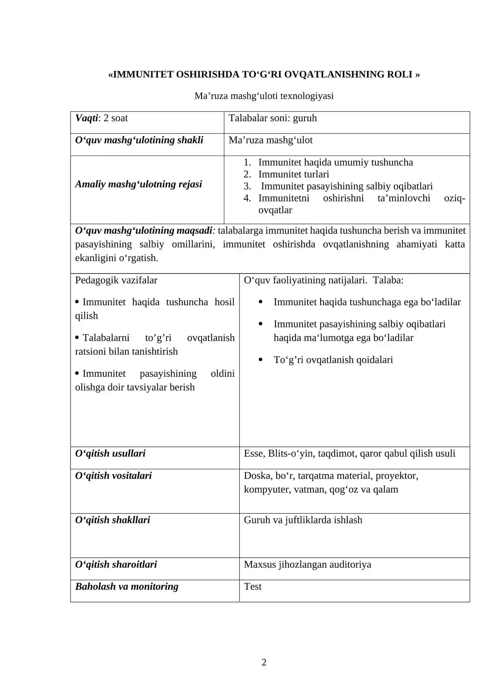 IMMUNITET OSHIRISHDA TOʻGʻRI OVQATLANISHNING ROLI 2