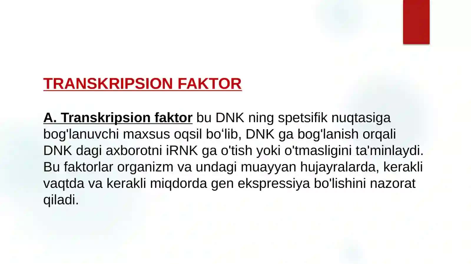 TRANSKRIPSION FAKTOR 2