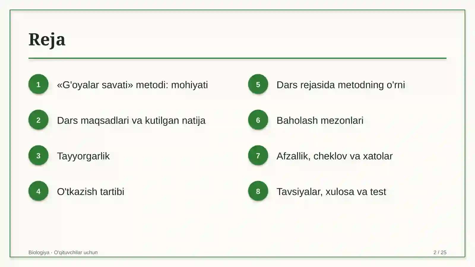 biologiya darslarida g'oyalar savati metodidan foydalanish 4256 2