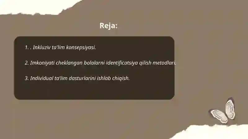 Imkoniyati cheklangan bolalarni umumtaʼlim maktablarida oʻqitishda konseptual talabalar 2