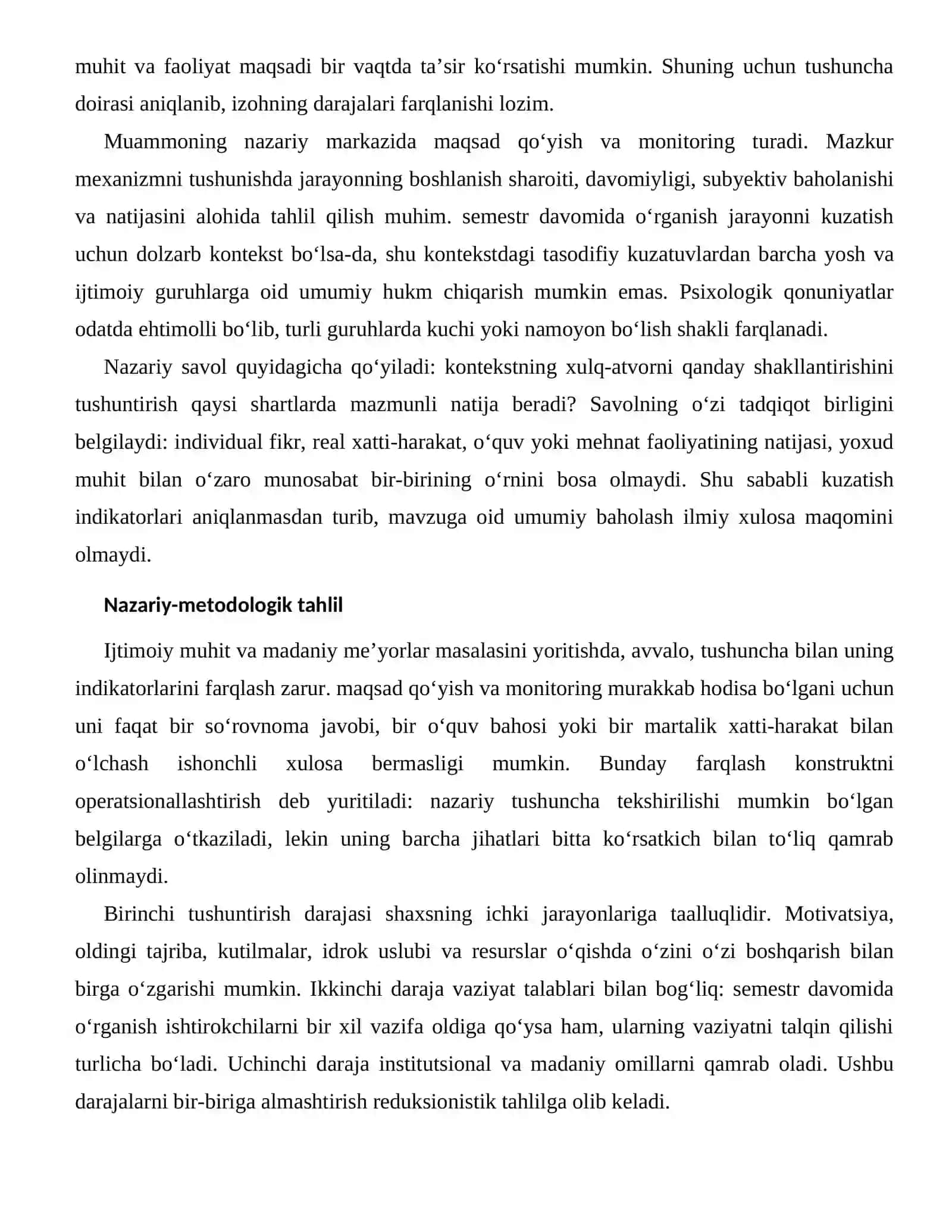 O‘QISHDA O‘ZINI O‘ZI BOSHQARISHNING IJTIMOIY-MADANIY OMILLARI 2