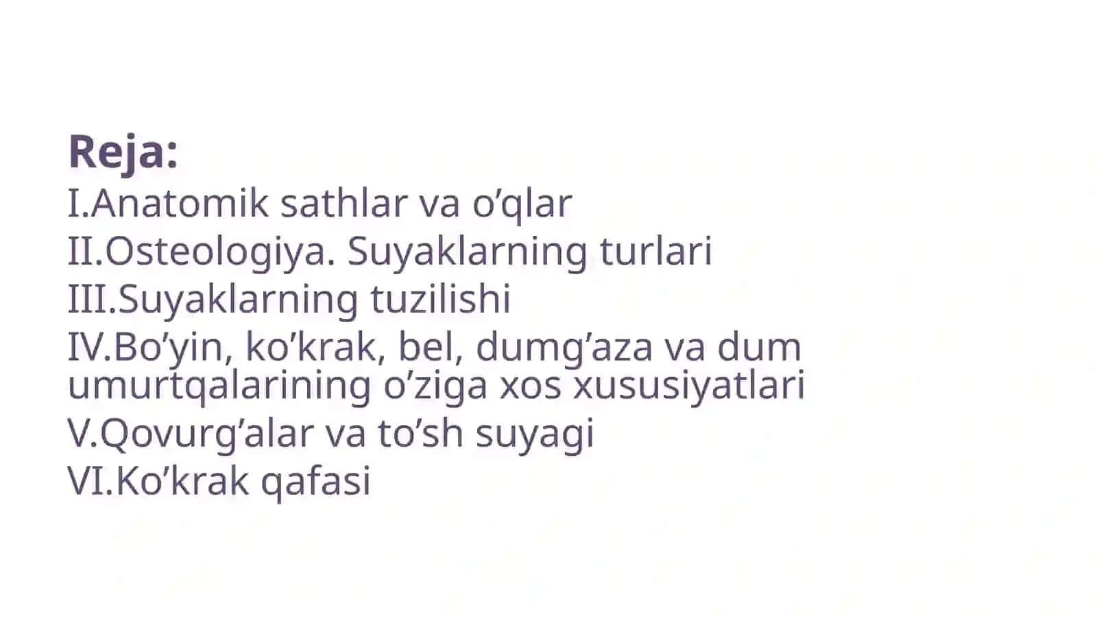 anatomiyaga kirish 2