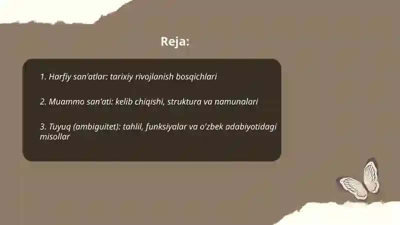 Harfiy san'atlar: tarixiy rivojlanish bosqichlari 2