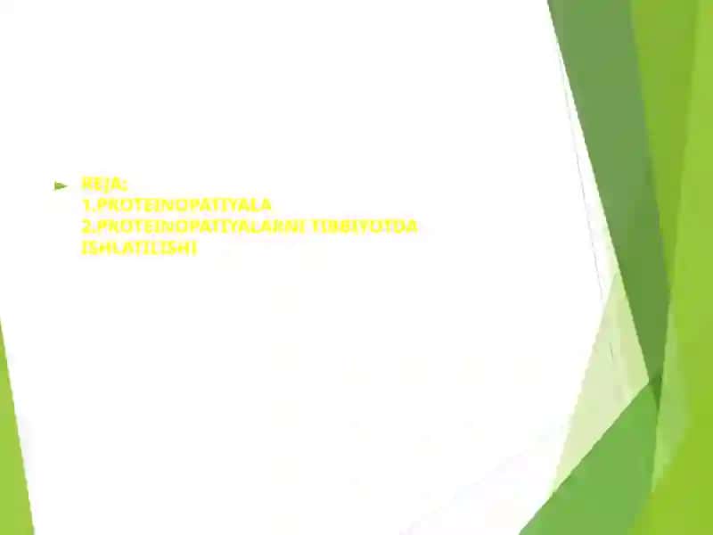 PROTEINOPATIYALAR 2