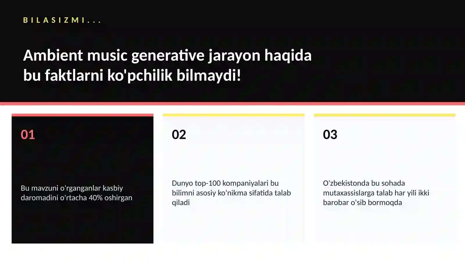MUSIQA VA AUDIO TEXNOLOGIYALAR 2