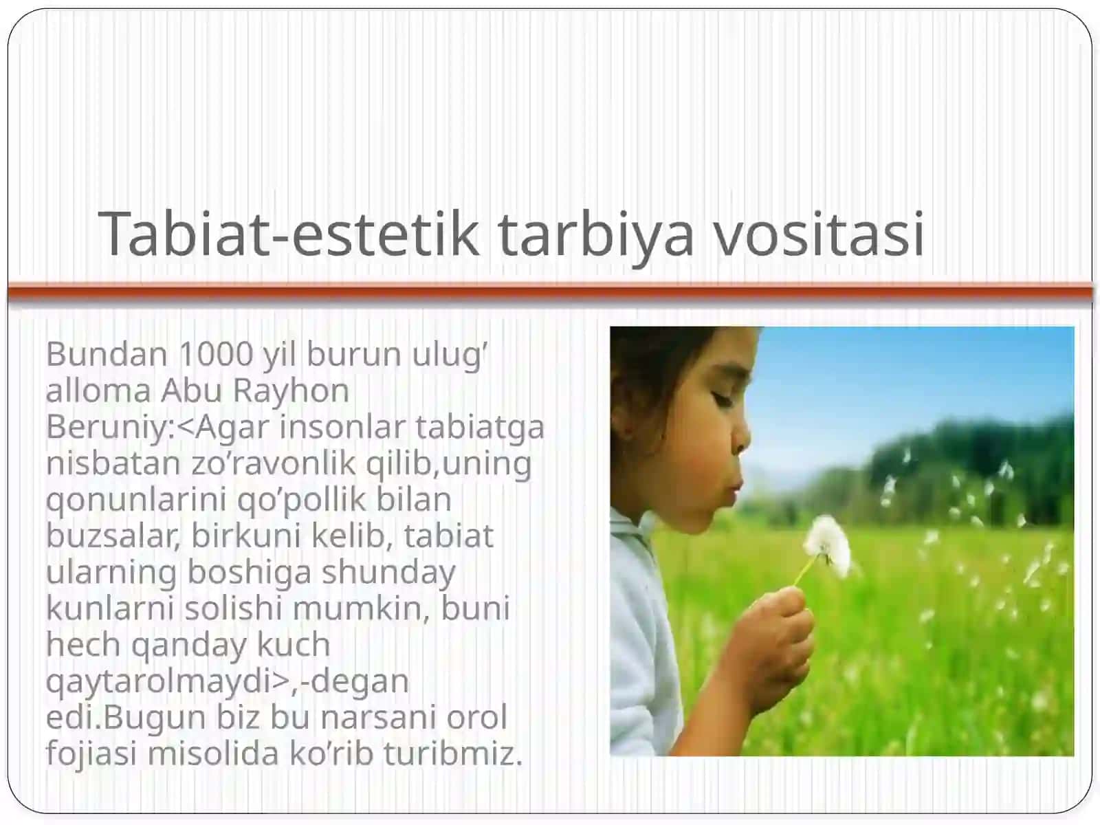 Tabiat-estetik tarbiya vositasi 2